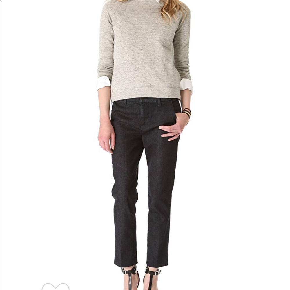 JBRAND HIGH RISE CLEAN CROP TROUSER - Picture 4 of 8